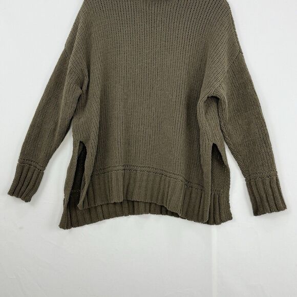 Aerie Olive Green Soft Cozy Turtleneck Sweater Size XS slightly oversized - Picture 5 of 16